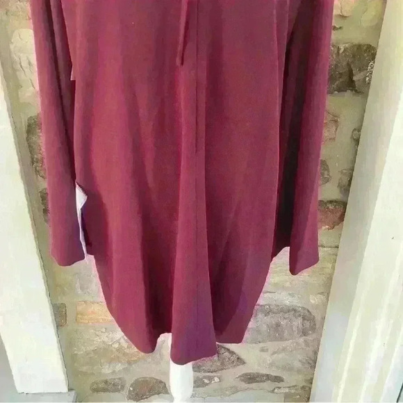 NWT Dress the Population Lillie Cape Sleeve Knit Jersey Mini Dress XXL Burgundy - Picture 12 of 16